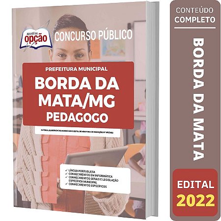 Apostila Concurso Borda da Mata MG - Pedagogo