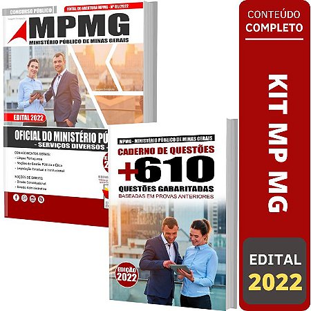 Kit Apostila MP MG - OFICIAL - Serviços Diversos + Testes