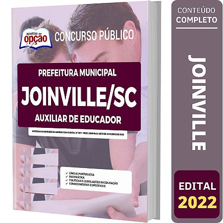 Apostila Concurso Joinville SC - Auxiliar de Educador