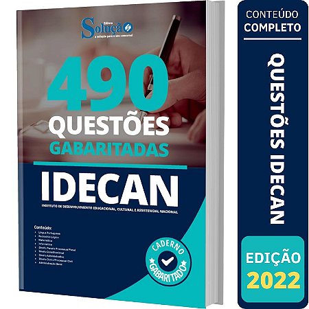 Apostila Caderno de Questões IDECAN