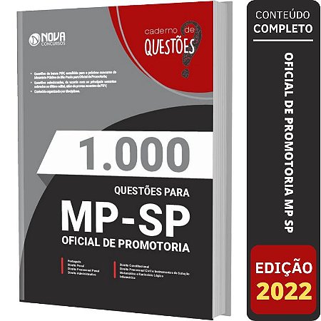 Questões Gabaritadas para o MP SP - Oficial de Promotoria