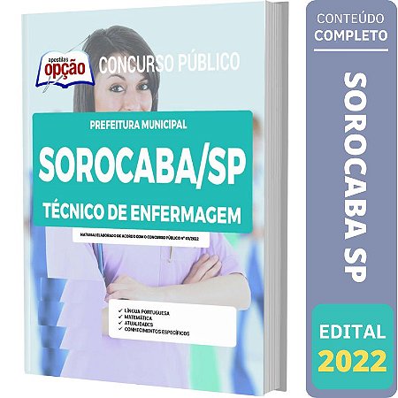 Apostila Prefeitura Sorocaba SP - Técnico de Enfermagem