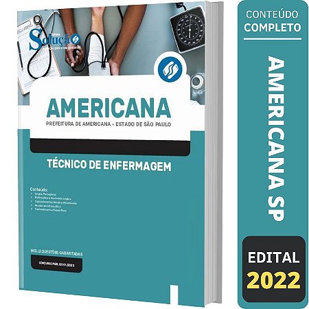 Apostila Prefeitura Americana SP - Técnico de Enfermagem