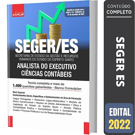 Apostila SEGER ES Analista do Executivo - Ciências Contábeis