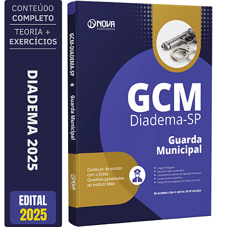 Apostila GCM Diadema SP 2025 - Guarda Municipal