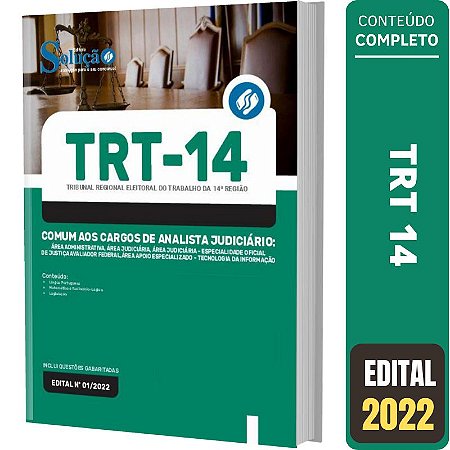 Apostila TRT 14 - Comum aos Cargos de Analista Judiciário