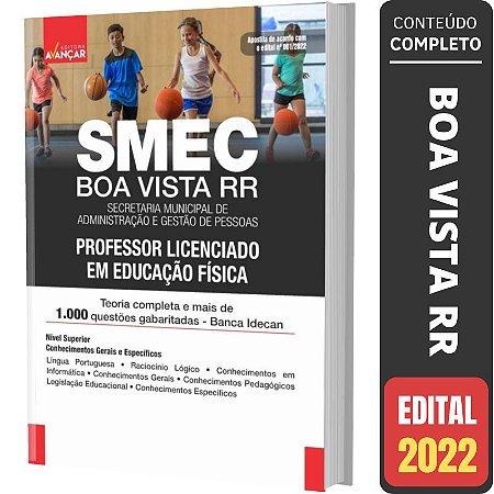 Apostila BOA VISTA RR - PROFESSOR LICENCIADO EDUCAÇÃO FÍSICA