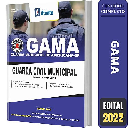 Apostila Concurso Gama - Guarda Municipal de Americana SP