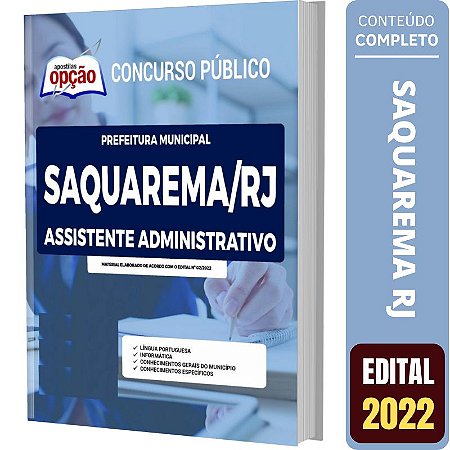 Apostila Saquarema RJ - Assistente Administrativo