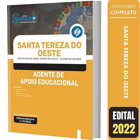 Apostila Santa Tereza do Oeste - Agente de Apoio Educacional