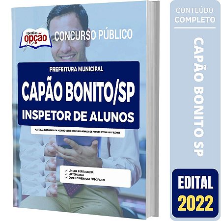 Apostila Prefeitura Capão Bonito SP - Inspetor de Alunos