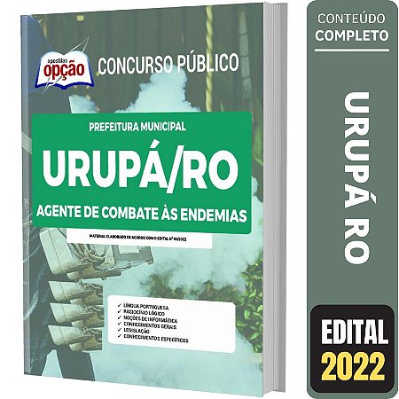 Apostila Prefeitura Urupá RO - Agente de Endemias