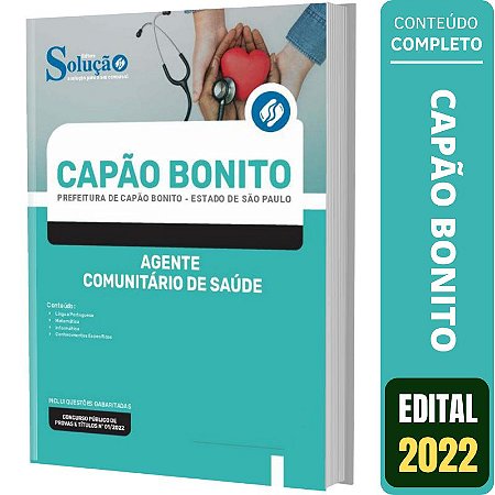 Apostila Concurso Capão Bonito SP Agente Comunitário Saúde
