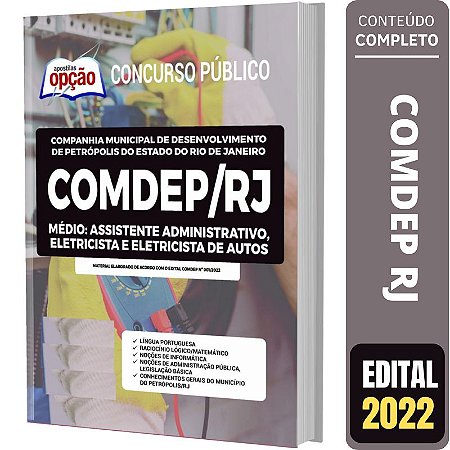 Apostila COMDEP RJ - Assistente Administrativo e Eletricista