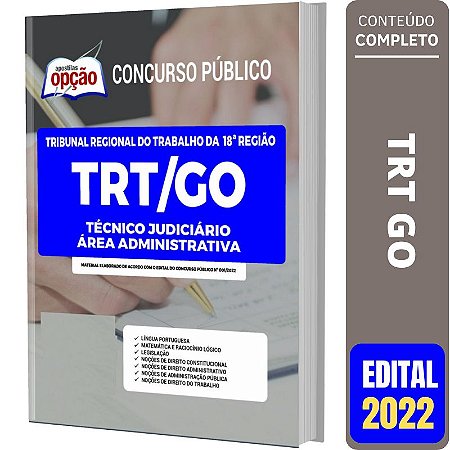 Apostila TRT-GO - Técnico Judiciário - Administrativa