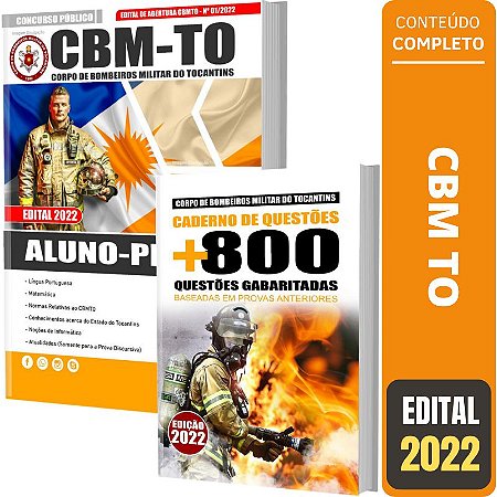 Kit Apostila Concurso CBM TO - Aluno-Praça + Testes