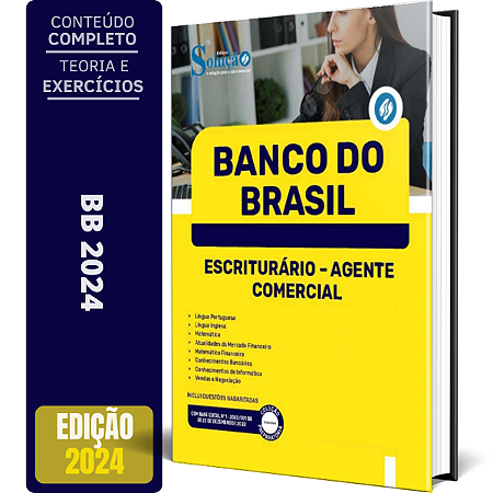 Apostila Banco Do Brasil 2024 - Escriturário - Agente Comercial