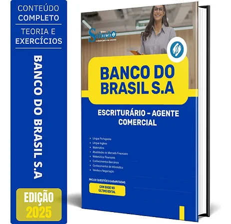 Apostila Banco Do Brasil 2026 - Escriturário - Agente Comercial