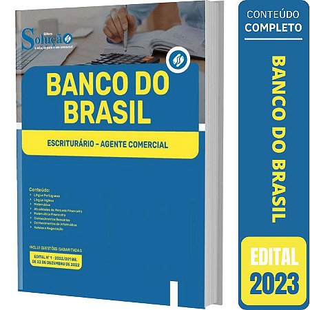 Apostila Bb - Banco Do Brasil Escriturário Agente Comercial