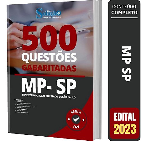 Apostila Caderno de Questões MP SP - Gabaritadas