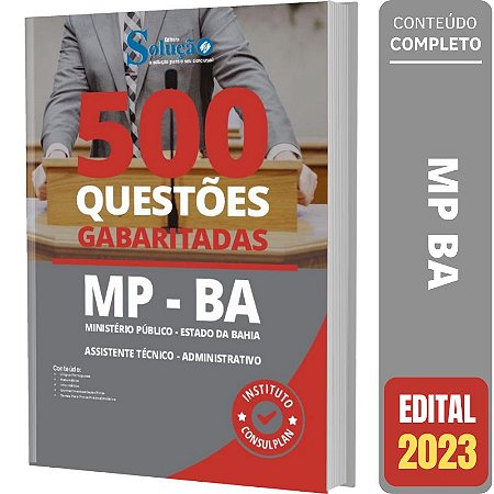 Caderno de Testes MP BA - Assistente Técnico Administrativo
