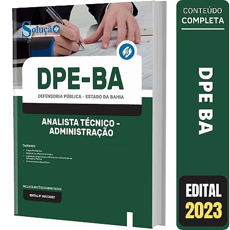 Apostila DPE BA - Analista Técnico - Administração