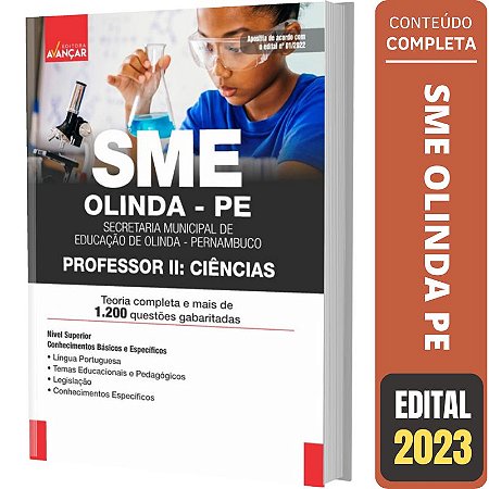 Apostila Concurso Sme Olinda Pe - Professor 2 - Ciências