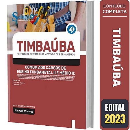 Apostila Timbaúba PE - Comum aos Cargos Fundamental 2