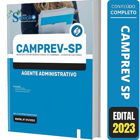Apostila Concurso Camprev SP - Agente Administrativo