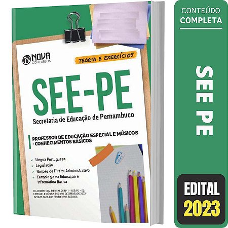Apostila SEE PE - Conhecimentos Básicos Professor Especial