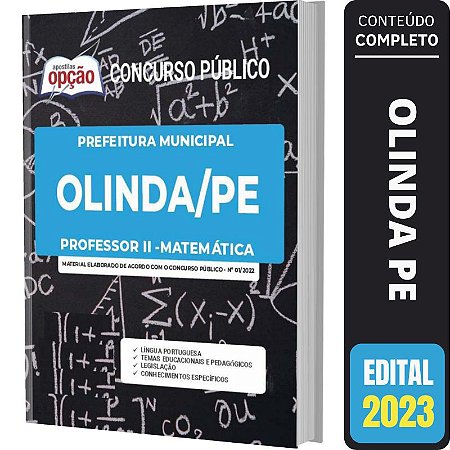 Apostila Prefeitura Olinda PE - Professor 2 - Matemática