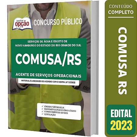 Apostila COMUSA RS - Agente de Serviços Operacionais