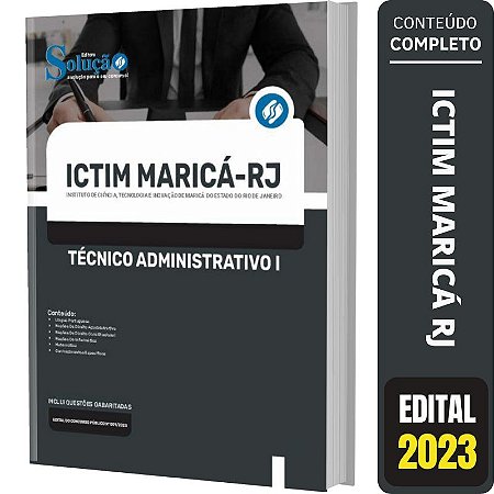 Apostila ICTIM Maricá RJ - Técnico Administrativo 1