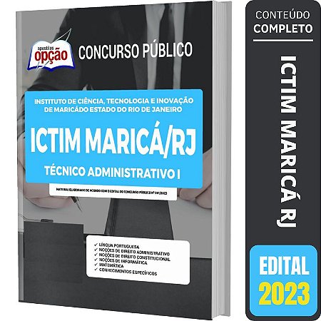 Apostila ICTIM Maricá RJ - Técnico Administrativo I