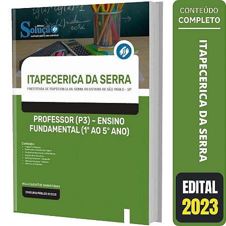 Apostila Itapecerica da Serra - Professor Ensino Fundamental