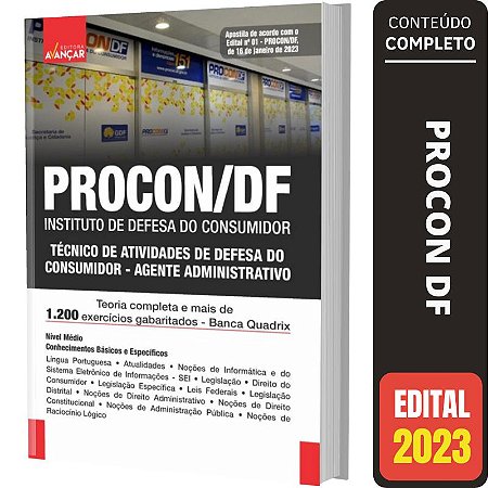 Apostila Procon Df - Técnico Atividades Defesa Do Consumidor