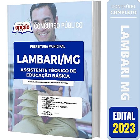 Apostila Lambari MG - Assistente Técnico de Educação