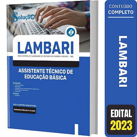 Apostila Lambari MG - Assistente Técnico Educação Básica