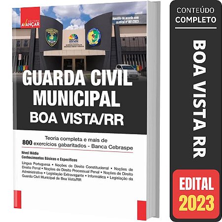 Apostila GCM BOA VISTA RR - GUARDA MUNICIPAL DE BOA VISTA