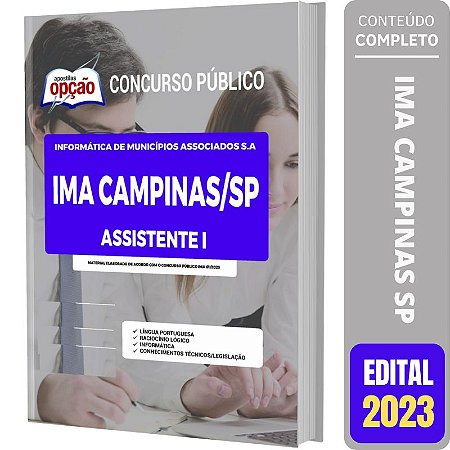 Apostila IMA Campinas SP 2023 Assistente 1
