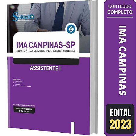 Apostila IMA Campinas SP - Assistente 1
