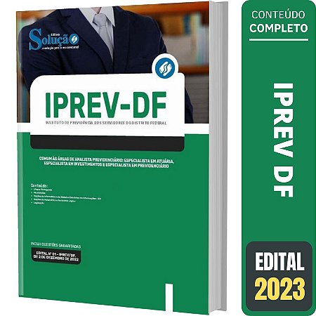 Apostila IPREV DF Comum as Áreas de Analista Previdenciário