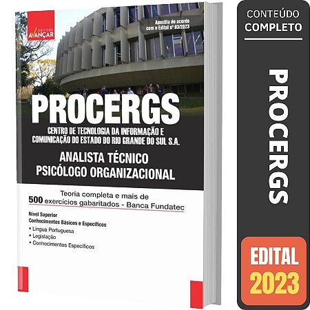 Apostila Concurso Procergs - Psicólogo Organizacional
