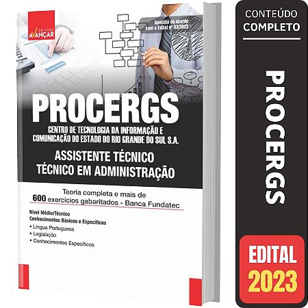 Apostila Concurso Procergs - Técnico Em Administração