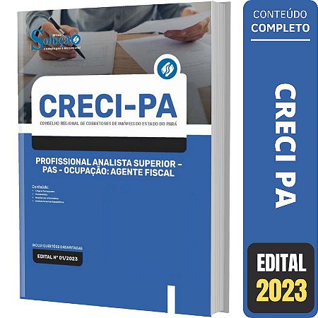 Apostila Concurso CRECI PA - PAS - Ocupação: Agente Fiscal