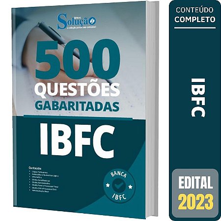 Caderno de Questões IBFC - Questões Gabaritadas