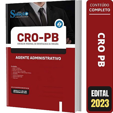 Apostila Concurso CRO PB - Agente Administrativo