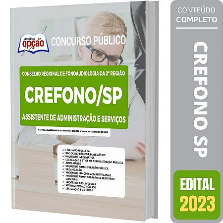 Apostila CREFONO SP - Assistente de Administração e Serviços