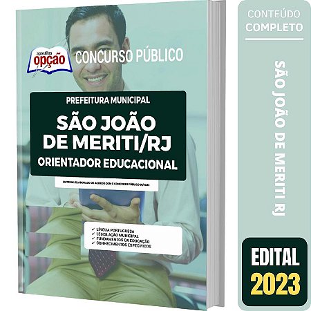 Apostila São João de Meriti RJ Orientador Educacional