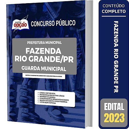 Apostila Concurso Fazenda Rio Grande PR Guarda Municipal